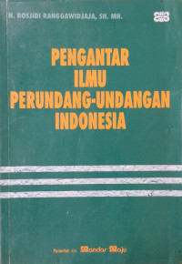 Image of Pengantar Ilmu Perundang-undangan Indonesia